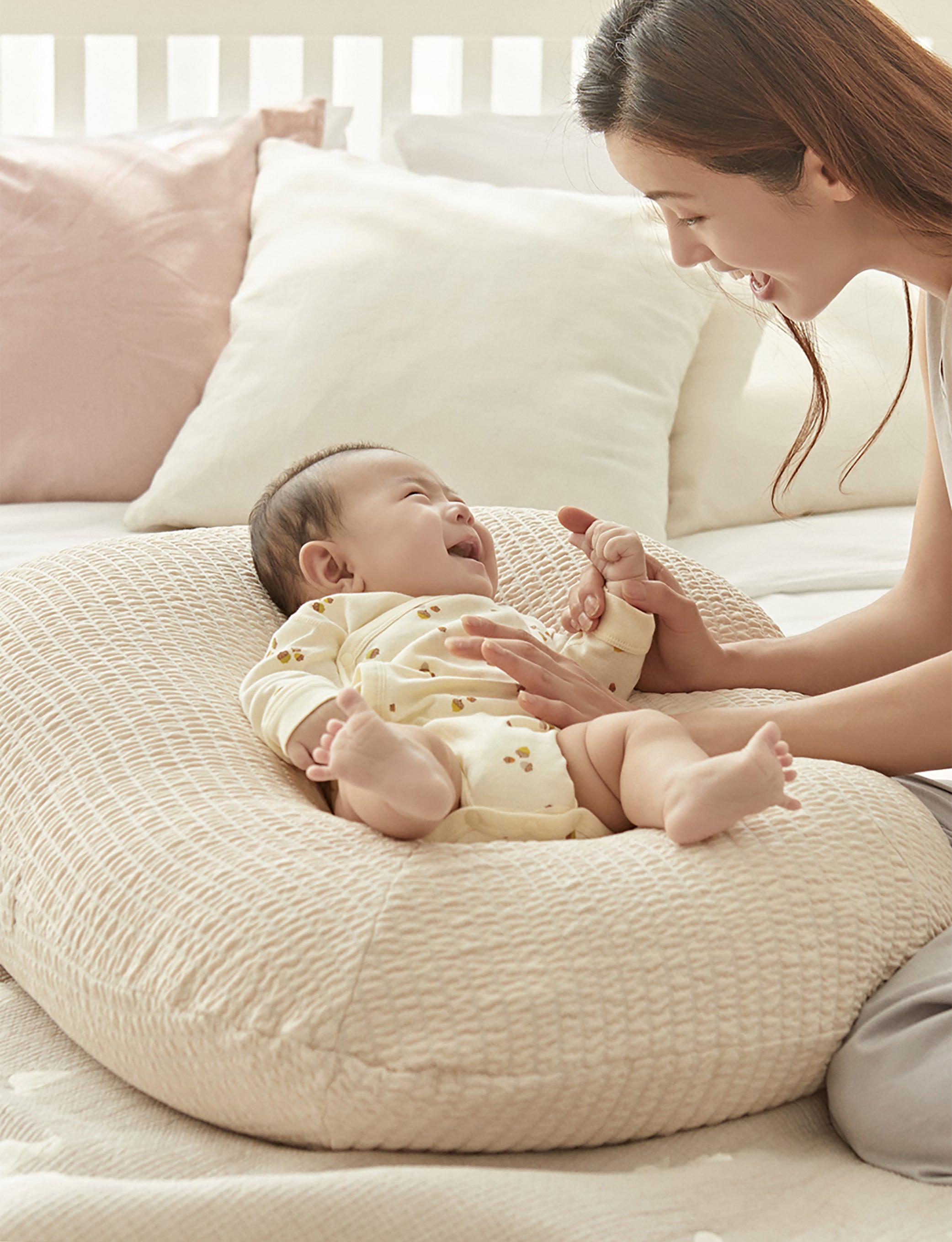 Emong Anti-Reflux Cooling Baby Lounger - Made in Korea 0M+