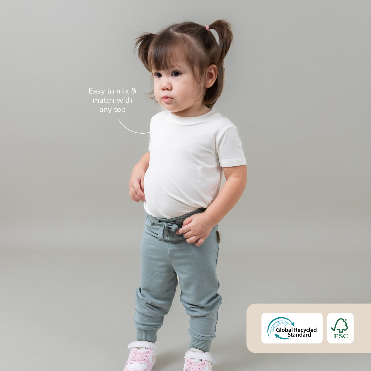 Petit Beary Bamboo Jogger Pants - Mix & Match Everyday Bottoms | 2Y-10Y