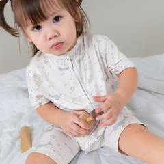 Petit Beary Bamboo Zip Romper - Ultra-Soft for Newborn Skin, OEKO-TEX® | 0-18M