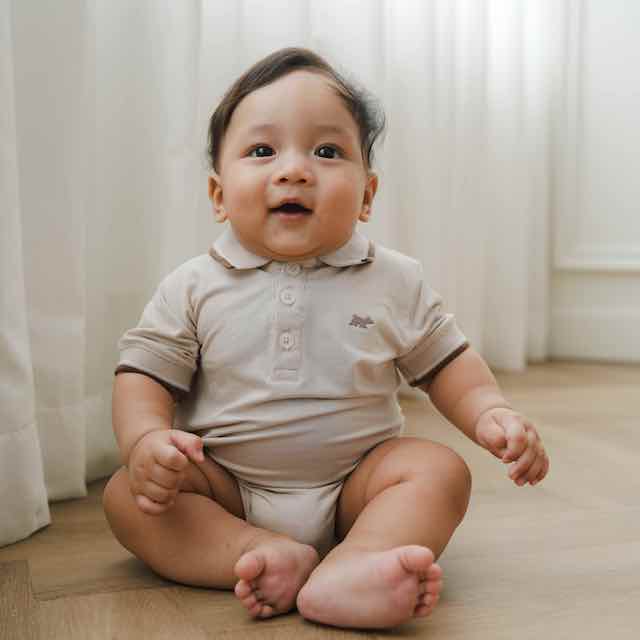 Petit Beary Bamboo Classic Polo Bodysuit 0-18M