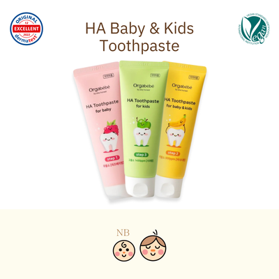 Orgabebe HA (Hydroxyapatite) Baby & Kids Toothpaste - Vegan Certified