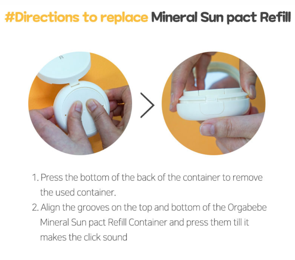 Orgabebe Mineral Sun Pact SPF 50+ PA++++